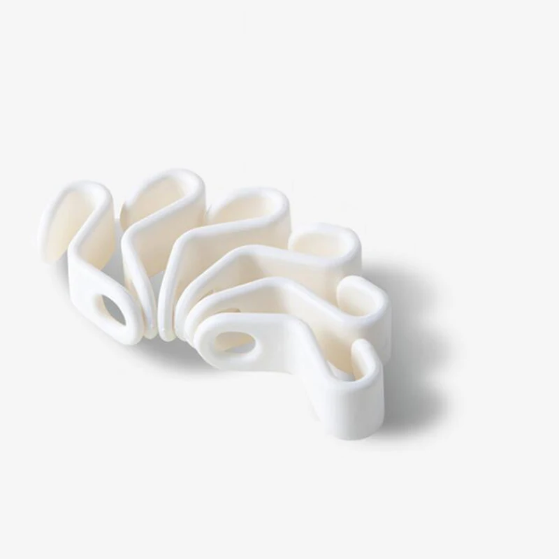 Белый 6*2 см PP Удлинительный крюк соединительные крючки вешалка для одежды