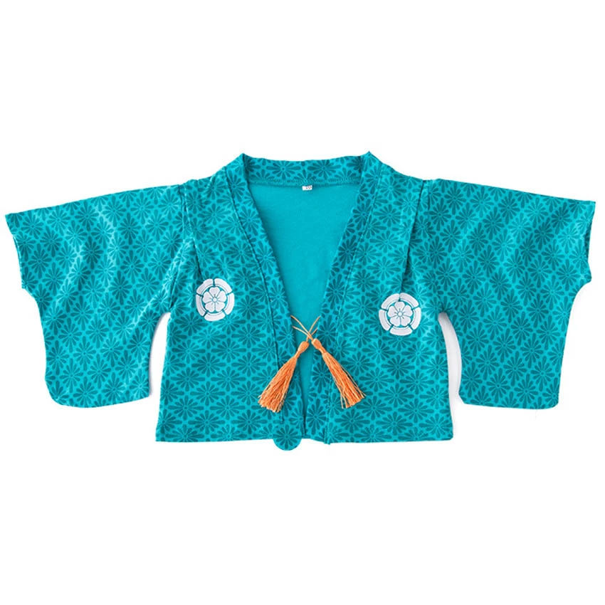 2021 Новые Детские Кимоно Yukata для маленьких девочек Комбинезон Костюм самурая