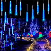waterproof cascading led meteor shower rain lights outdoor for holiday party wedding christmas tree party tree decoration gift%c2%a0