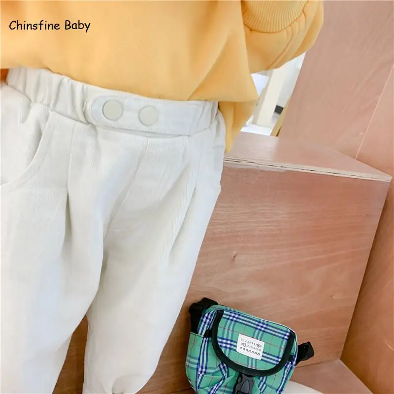 

Boys And Girls Plush Harem Pants 2020 Winter New Children's Lantern Pants Baby Thick Casual Pants