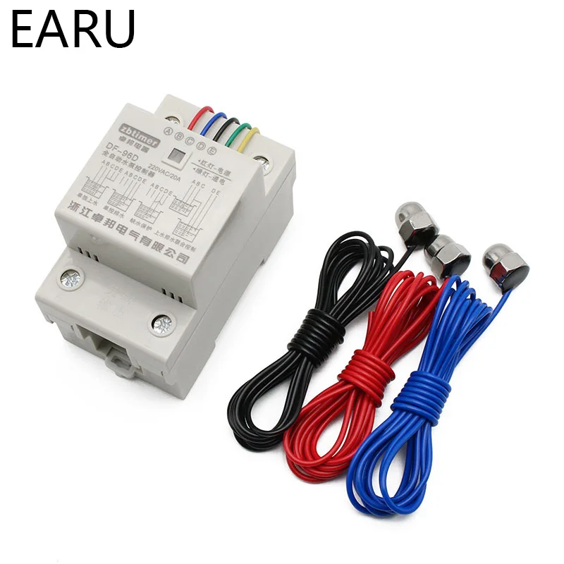 

DF-96ED Automatic Water Level Controller Switch 10A 220V Water Tank Liquid Level Detection Sensor Water Pump Controller