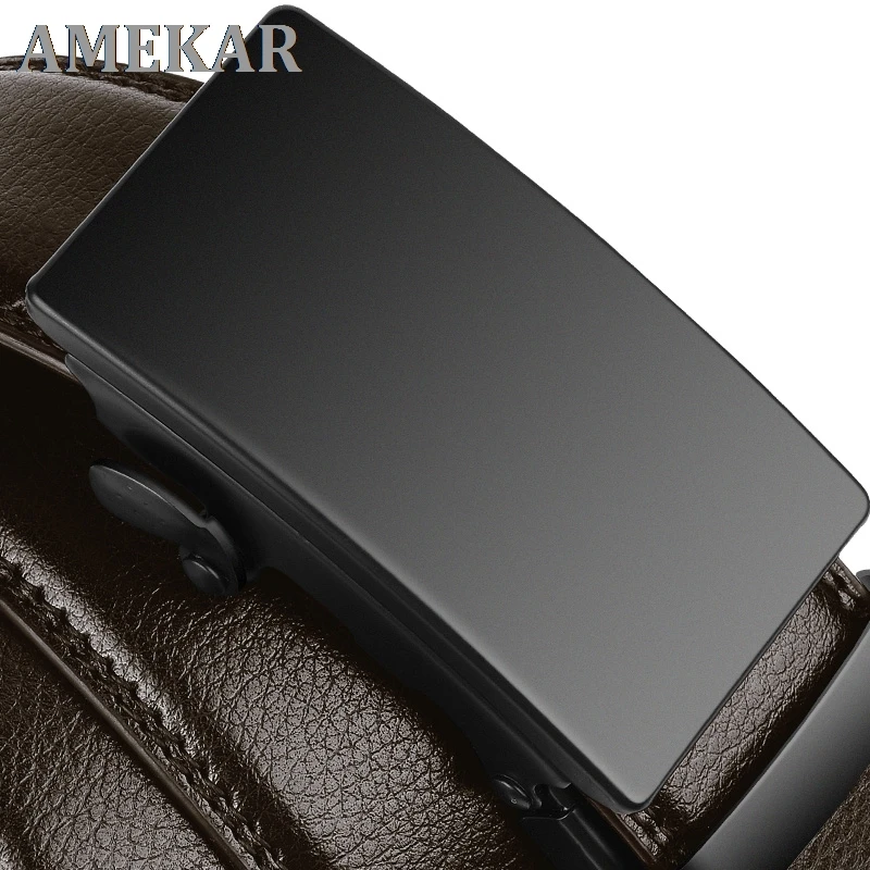 

Famous Brand Business Belt Men Top Quality Genuine Luxury Leather Waist Strap Black Male Automatic Buckle Jeans Belts for Men