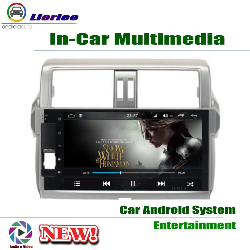Для Toyota Land Cruiser Prado 150 2014-2017 GPS навигация Carplayer Android RockChip PX5 1080P 10 1 &quotIPS ЖК-экран радио
