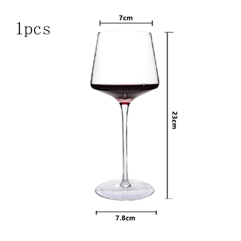 1pcs 450ml Европейский 1 набор, Хрустальное стекло, бокалы для вина, бокалы для шампанского, бокалы, бокалы для вина большой емкости, бокалы для вина на свадьбу, день рождения, Подарочная коробка, набор, посуда для напитков - Цвет: 1pcs 450ml