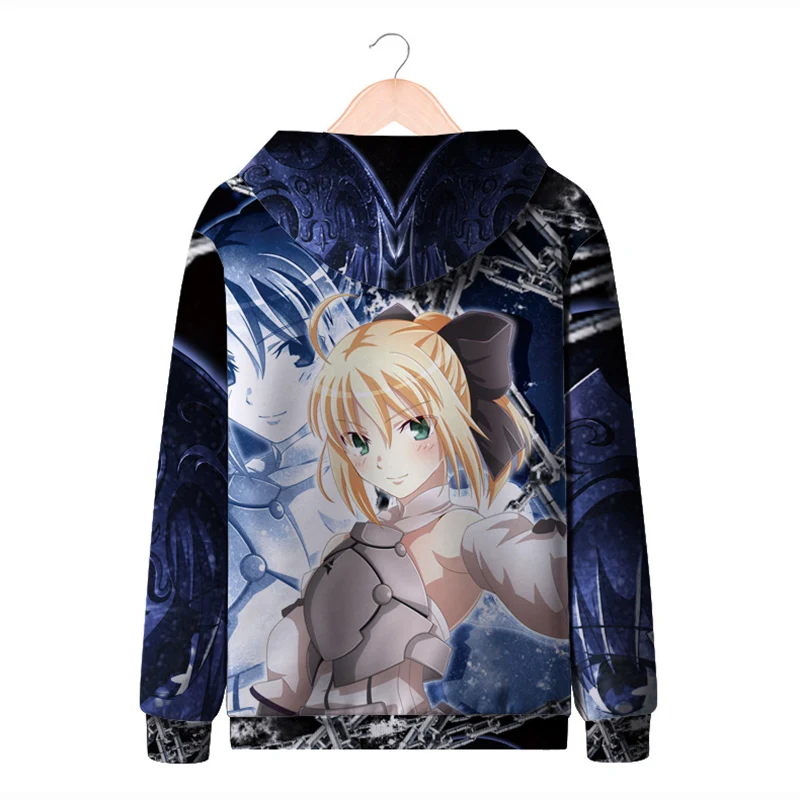 Fate/Stay Night Saber Altria Pendragon Jeanne d'Arc куртка для косплейный костюм с капюшоном для мужчин и женщин свитшот на молнии с капюшоном уличная