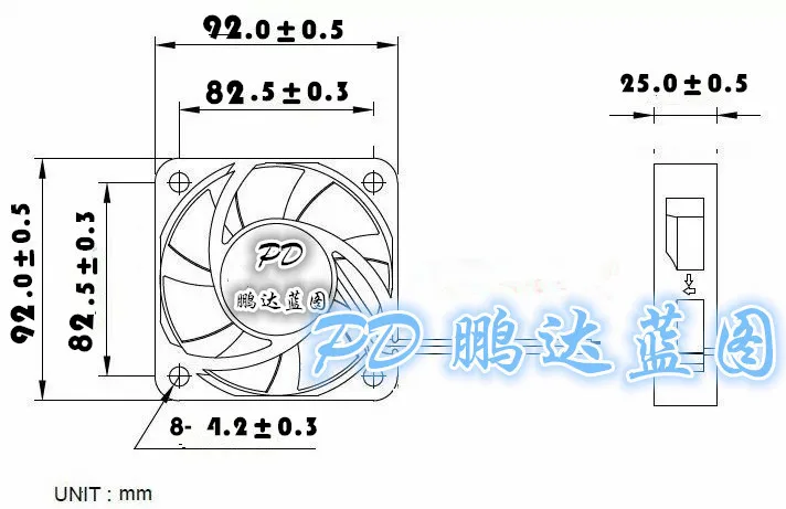 AVC 9225 92*92*25 мм F9025R12UQ 9 см 12 в большой объем воздуха компьютерный корпус охлаждающий вентилятор
