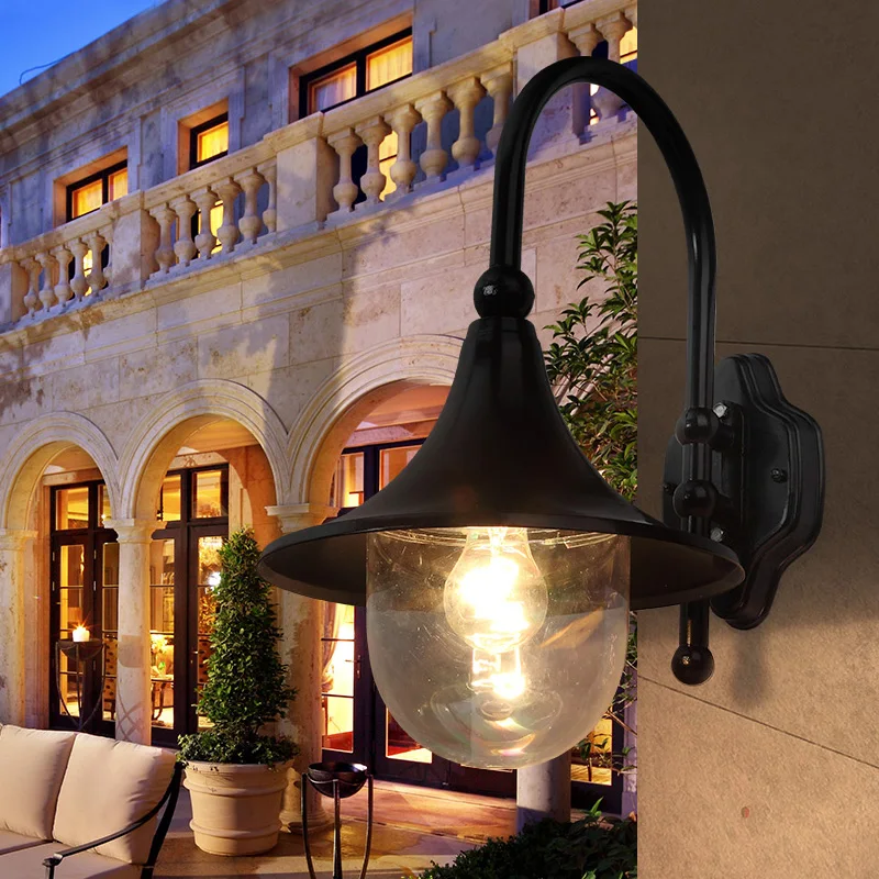 Наружная настенная лампа Водонепроницаемая для внутреннего двора Европейский