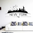 Настенная Наклейка с изображением Нью-Йорка для спальни, украшение для гостиной, Виниловая наклейка, домашний декор, обои