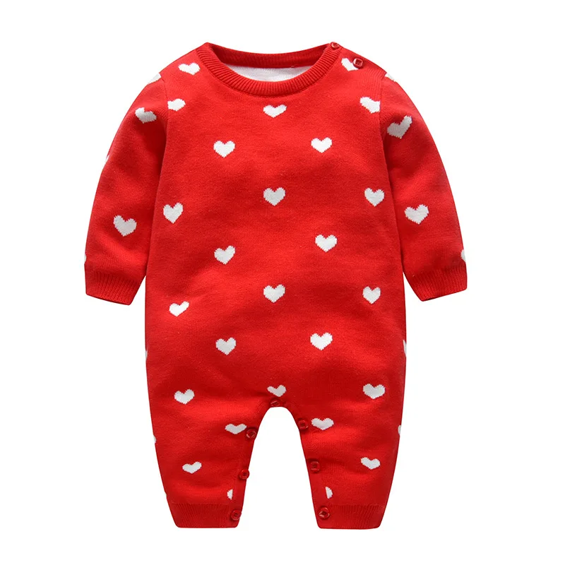 

Knitted Baby Clothes Long Sleeve Newborn Baby Romper Winter Spring Baby Girl Romper Infant Jumpsuit Romper Toddler Sweater