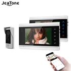JeaTone 7 ''WiFi Tuya Smart IP видео домофон система с 110 градусов дверной Звонок камера Поддержка дистанционного разблокирования