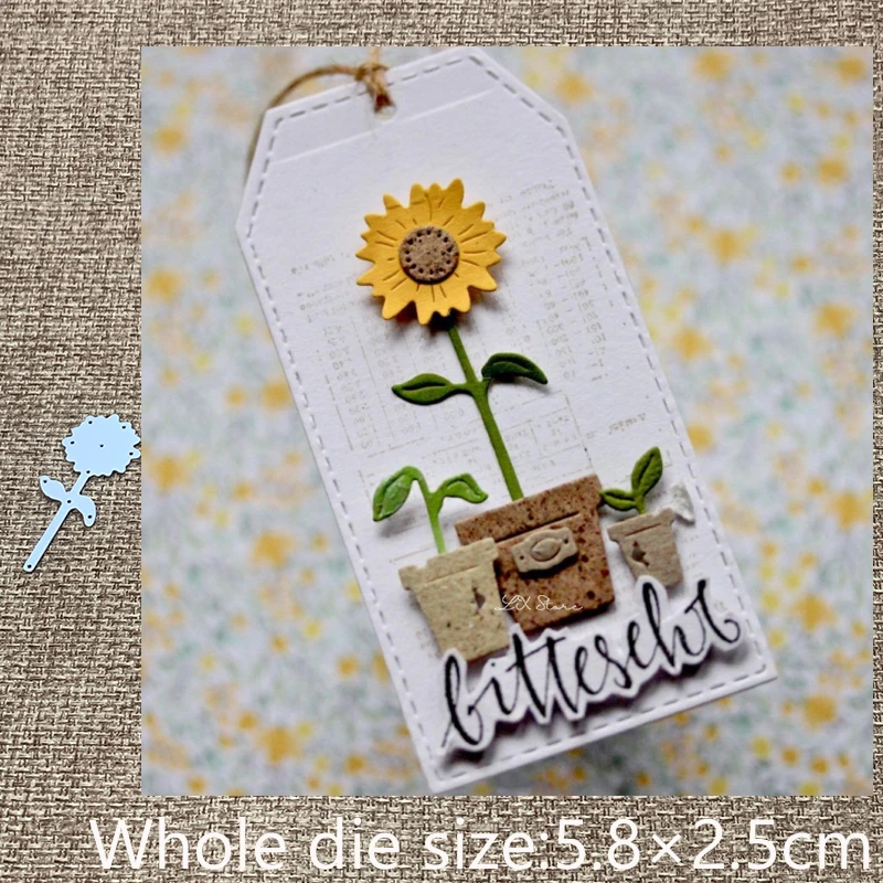 

Металлический трафарет для вырезания подсолнухов, украшения для скрапбукинга