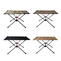 portable foldable camping table aluminum alloy outdoor furniture dinner desk for family party bbq picnic