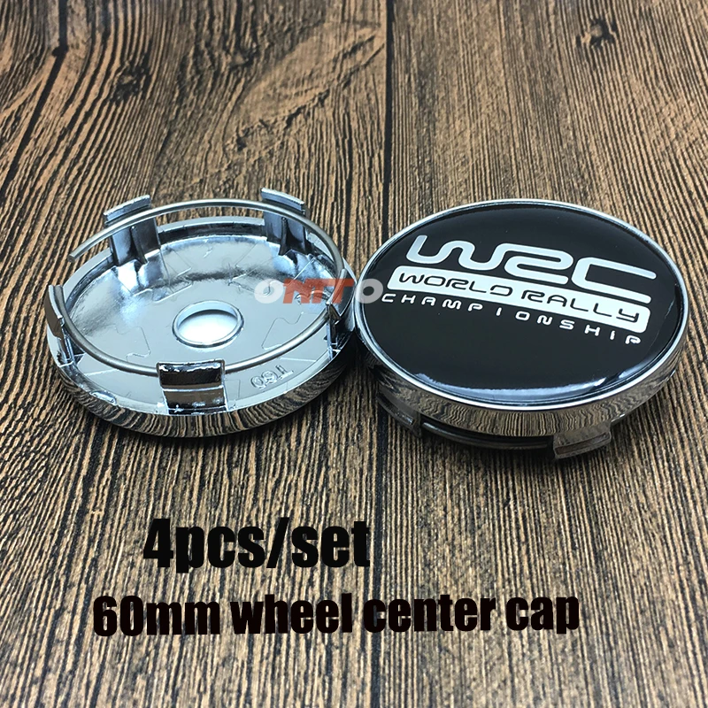 Hot Sale 4PC 60mm 2.36inch WRC logo Wheel Sticker Car Center Cap Decoration Styling Hub Centre Cover Chrome | Автомобили и