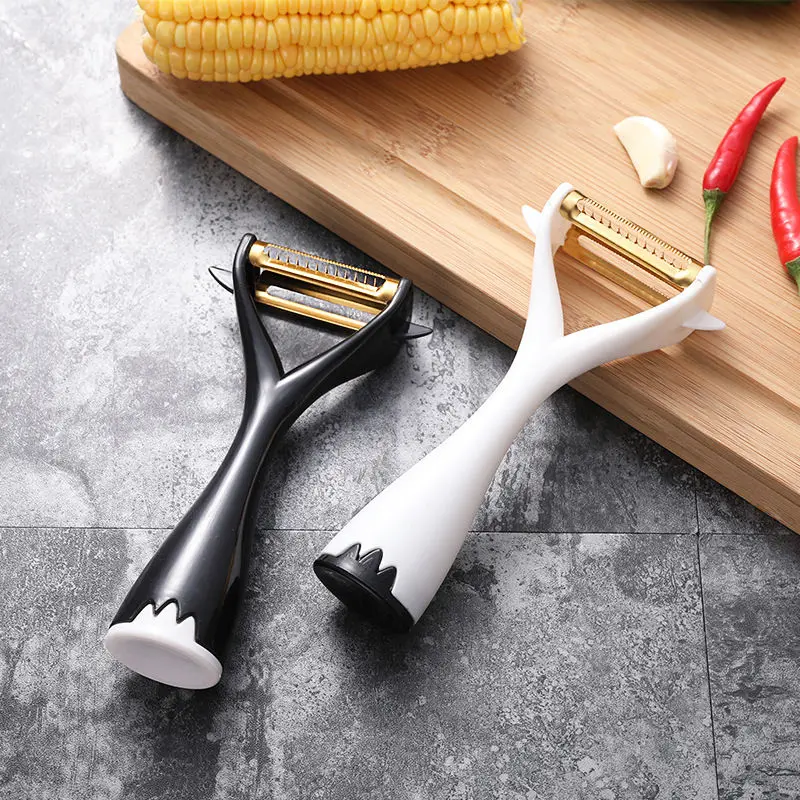 

2 In 1 Julienne Peeler Vegetable Cutter Double Planing Grater Slicer Carrot Potato Grater Cutter Grinder Kitchen Gadget Tools B