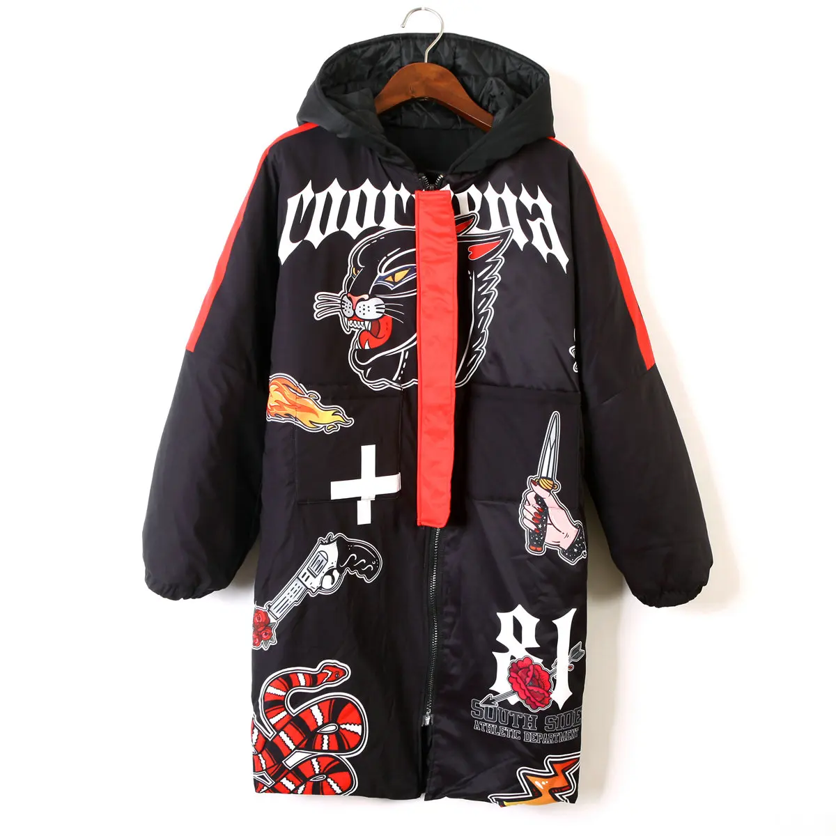 5 Harajuku Стили Девушки Студент Зимнее Хлопковое Пальто Мультфильм Печатный Толстый С Капюшоном Парка Женщины Хлопковое Пальто Женский Мягкая Куртка