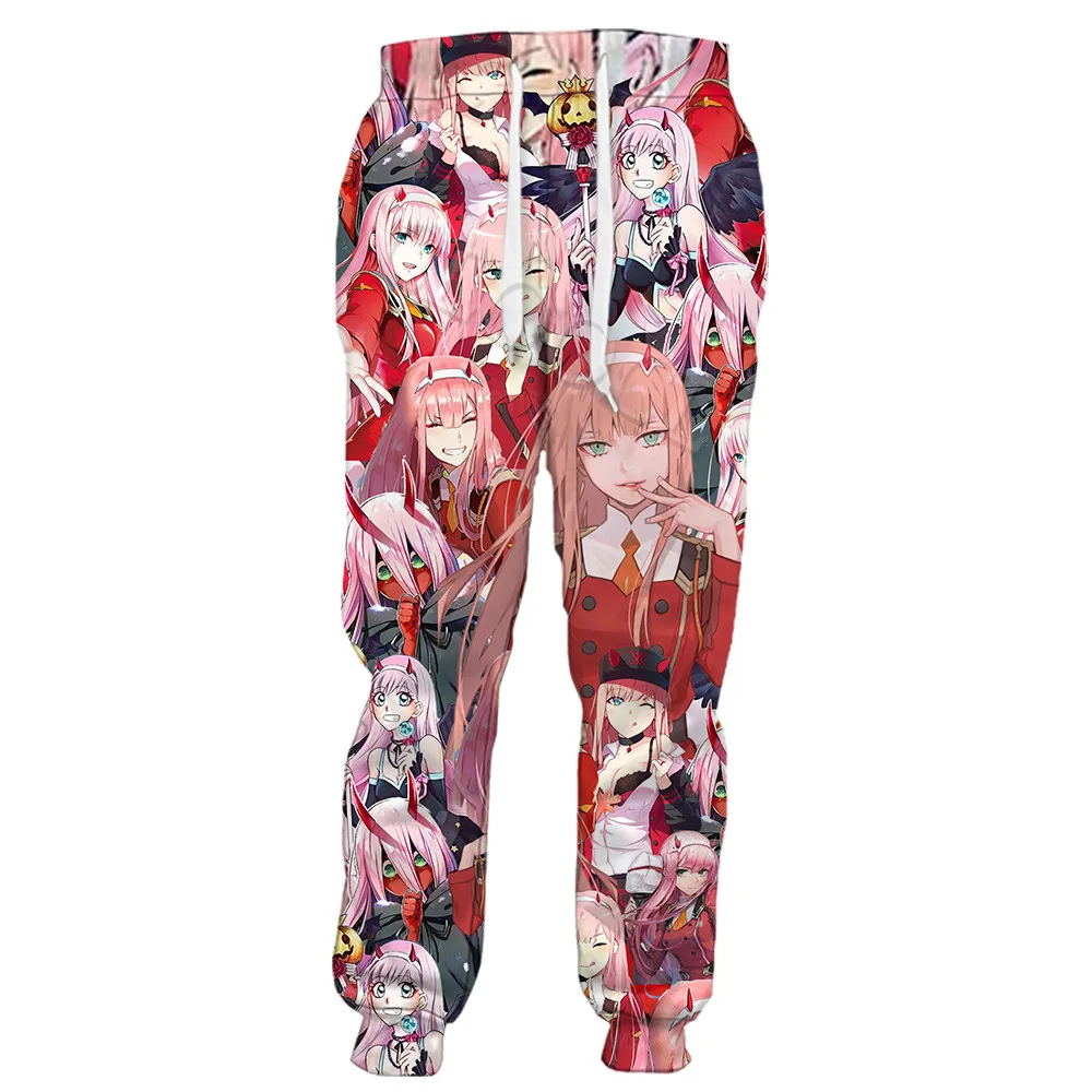 

CLOOCL Men Trousers Anime Zero Two Darling In The FranXX 3D Printed Women Clothing Unisex Sports Fashion Sweatpants Casual Pant