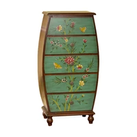 zq american style chest of drawers lobby entrance cabinet retro handmade painted retro distressed locker