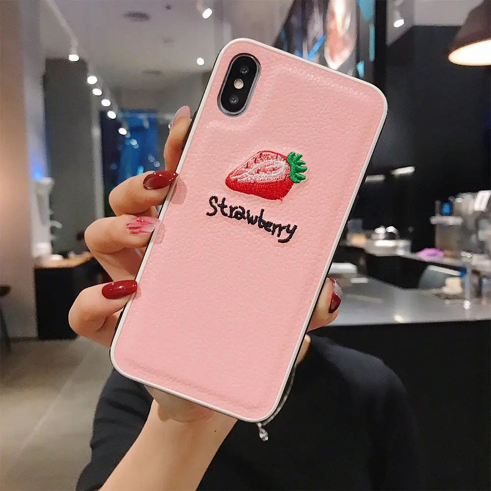 Милый чехол с фруктами для iPhone XR 7 XS Max X 10 8 6 6S Plus узором Личи телефона из
