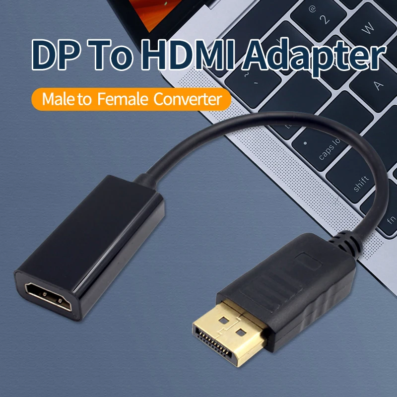 DP к совместимому с HDMI конвертер кабель адаптер Папа-мама 1080P HD монитор наблюдения
