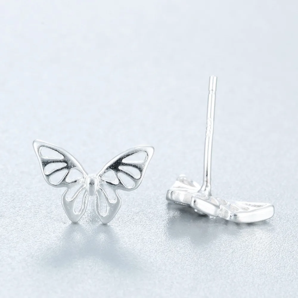 Женские серьги бабочки Chandler полированные полые гвоздики с оригами украшения для