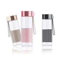 2019 new 3 color glass water bottle thermal insulation and slip proof 3d stereo silicone electroplating cup cover tea bottle