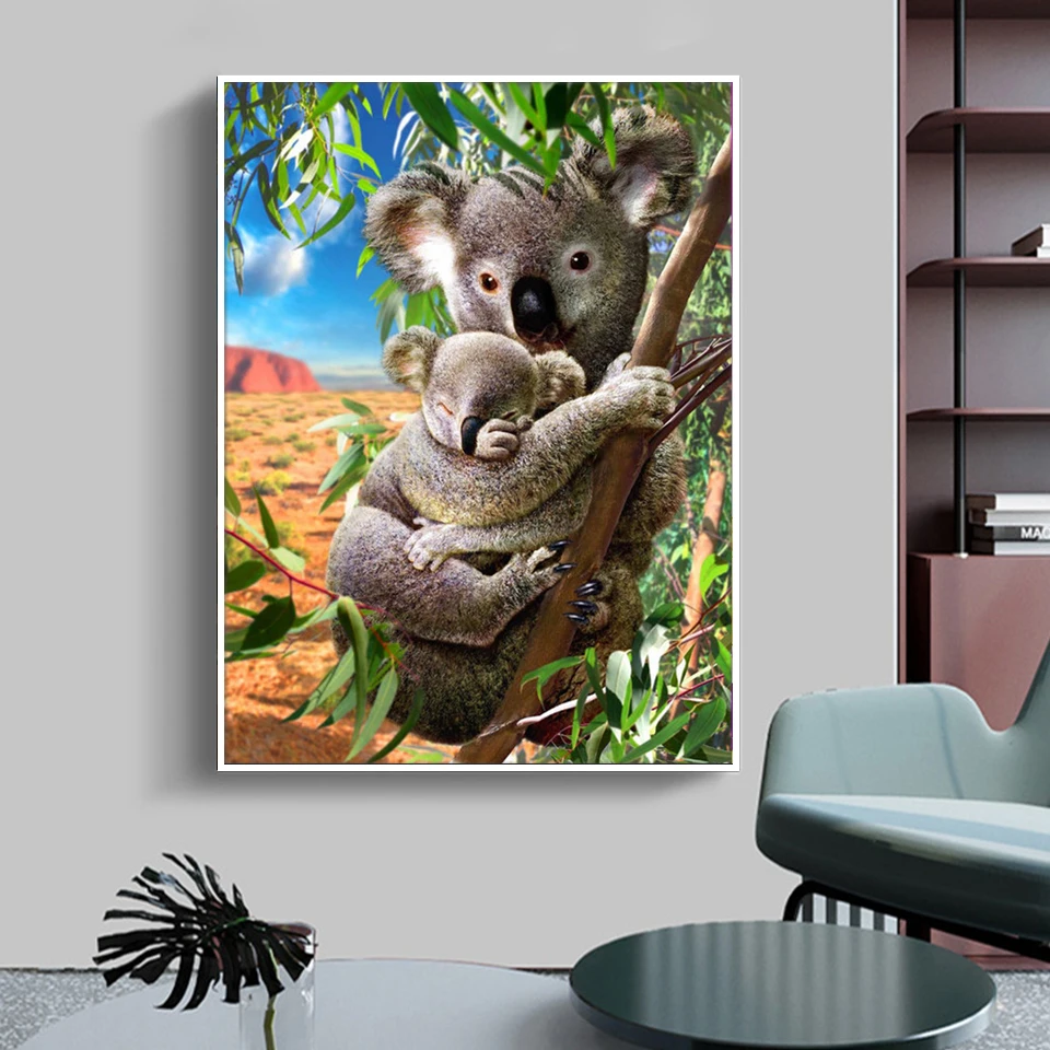 Алмазная 5d-картина коала круглые стразы 3D вышивка украшение с животными 100% | Дом и