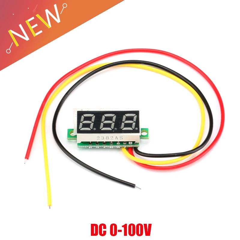 

0.28 Inch Ultra-Small Digital Dc Voltmeter Head Digital Display Three-Wire Dc0-100v Digital Display Voltmeter DC0-100V