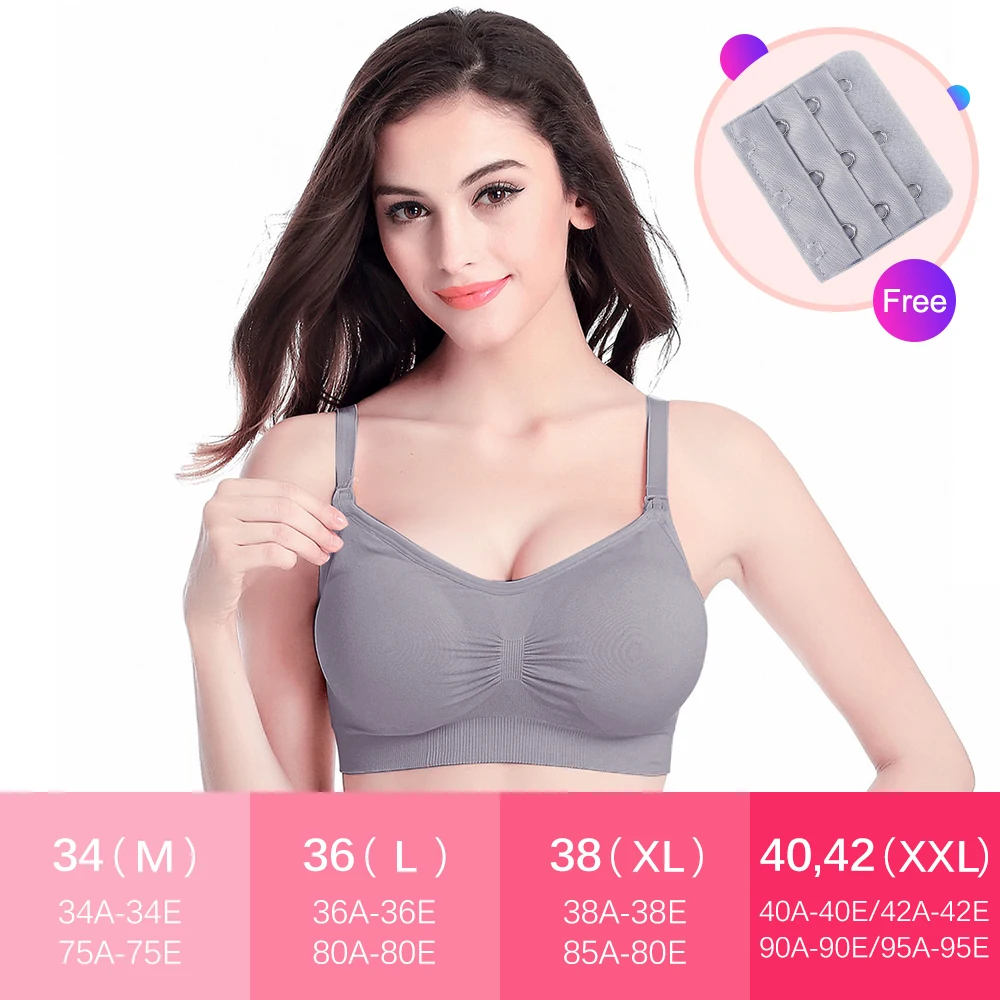 Gray Bra gift Женский бюстгальтер для молокоотсоса, специальная одежда для кормления грудью и использования молокоотсоса без рук, с облегченной пряжкой Бюстгальтер накачки может носить весь день - Цвет: Gray Bra gift