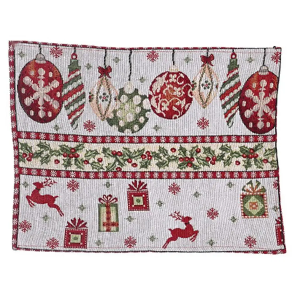 

Christmas Table Napkins 42X34cm Cloth Mat Towels Fabric For Kitchen Wedding Dish Decor Paper Serving Matting Napkin Table Mat