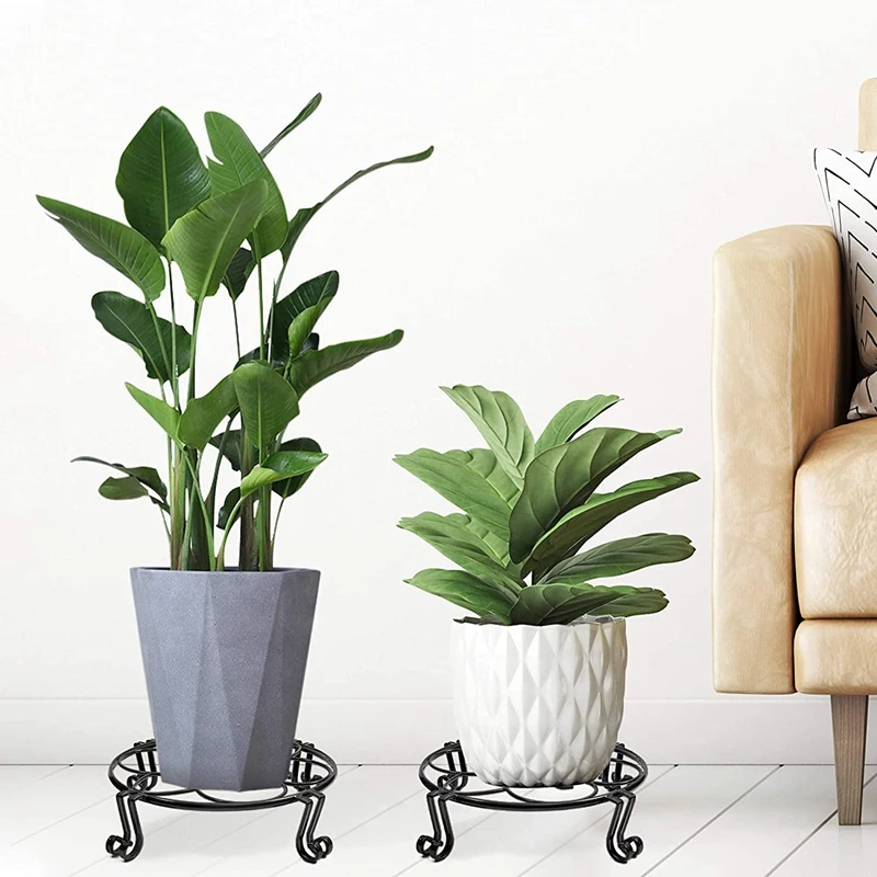 

Metal Plant Stand-Heavy-Duty Round Planter Stand Large Planter Stand Indoor and Outdoor