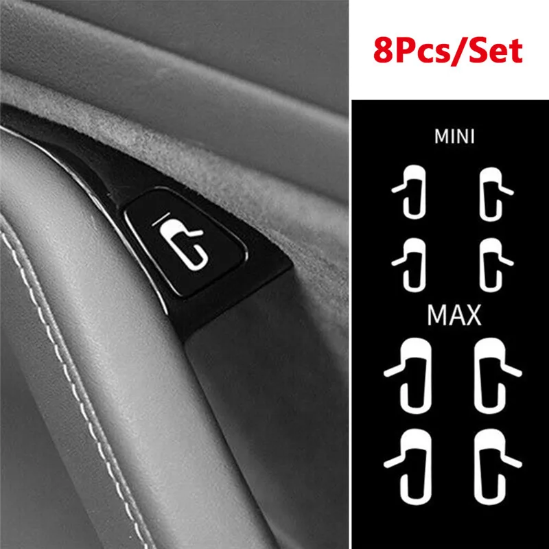 

8Pcs/Set Car Door Open Exit Sticker Decal Fit For Tesla Model 3 Interior Decoration Practical Door Prompt Luminous Sticker Kit