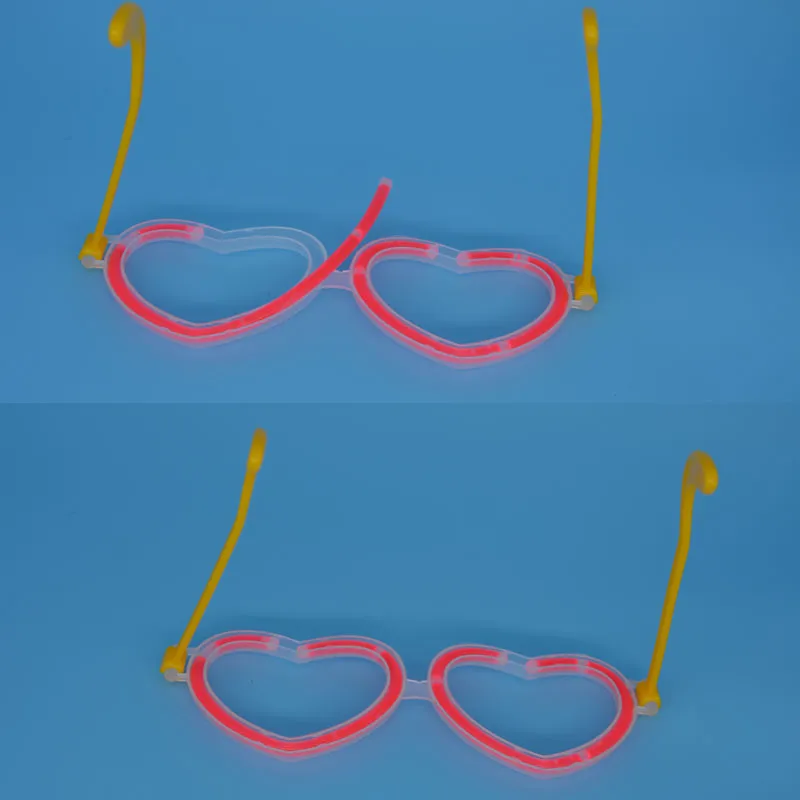 Неоновые светящиеся очки в форме сердца маска для глаз вечерние ринки концерта