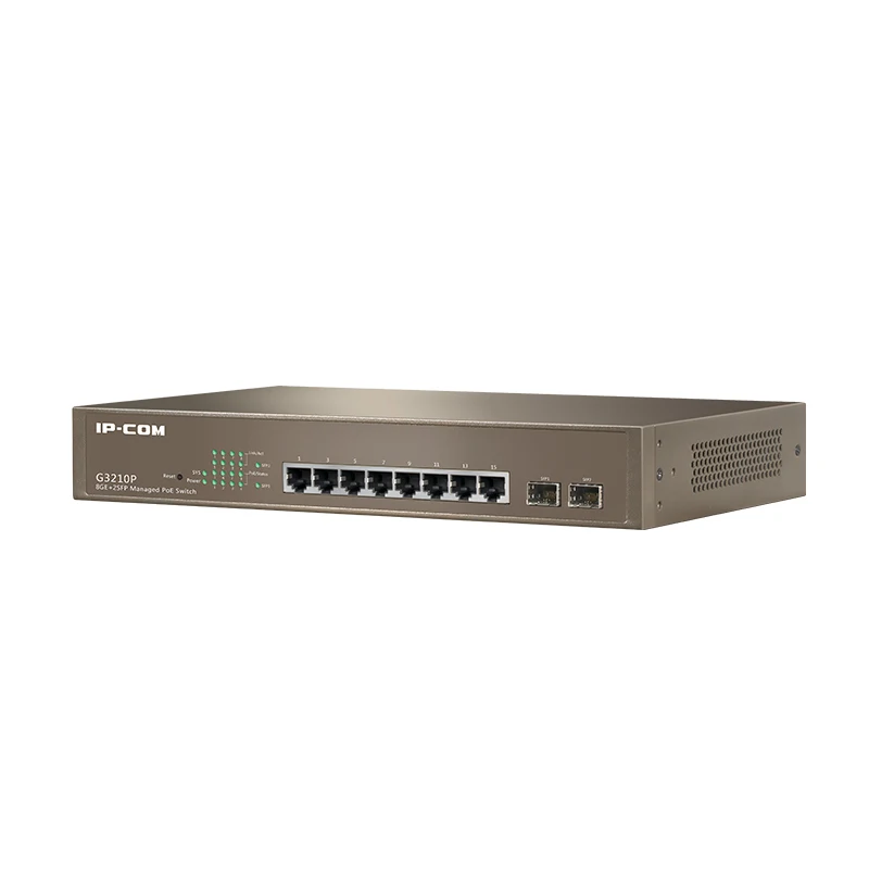 IP-COM G3210P 8-Port + 2 * SFP-порта управляемый сетевой коммутатор Gigabyte 10/100/1000M RJ45