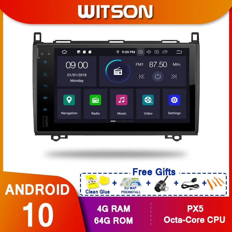 WITSON! Android 10 0 Octa core PX5 машинный DVD проигрыватель для MERCEDES-BENZ A-W169 B-W245 виано Вито 4 Гб