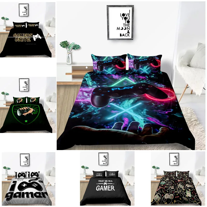 

Комплект постельного белья, 3D геймпад, креативный Комплект постельного белья с пододеяльником, Королевским, двуспальным, односпальным, двуспальным, уникальным дизайном