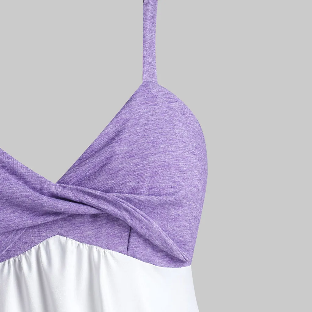 Жилет женский с V образным вырезом мягкая Свободная майка без рукавов принтом