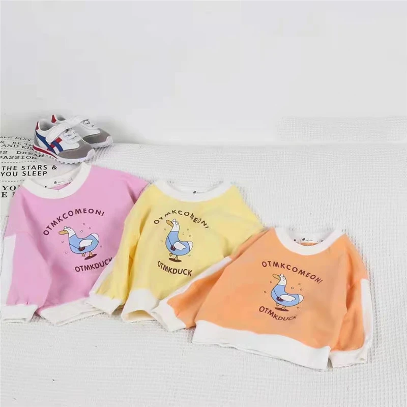 

100% Cotton Cartoon Fall Clothes for Kids Pullover Printed Toddler Baby Kids Boys Girls Clothes Children Hoodies Sweatshirt Tops