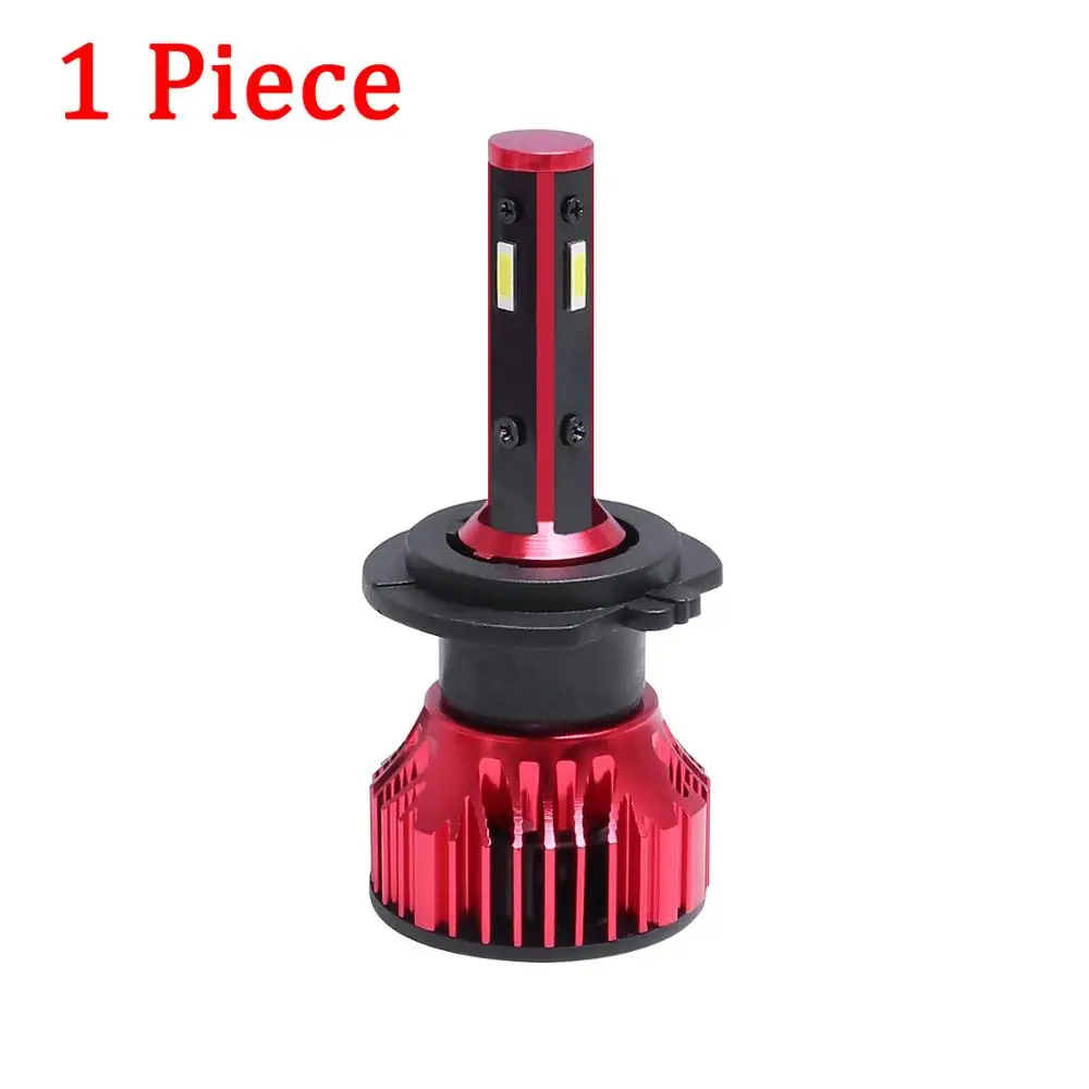 1 Piece CarTnT мини CSP светодиодный H7 H4 H11 H1 H3 9005 HB3 9006 HB4 9007 Автомобильный светодиодный фары для авто 50 Вт 8000LM 6000 К авто светодиодный Canbus Светодиодные лампы 12V 24V - Испускаемый цвет: 1 Piece