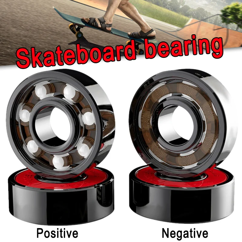 

NEW 8 Pcs Ceramic Bearings High Speed Wear Resistant for Skate Skateboard Wheel