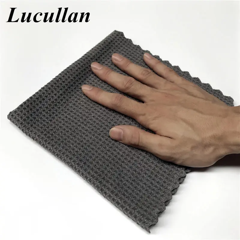Lucullan 40X40 см безedgeless витражные краски интерьера из Микрофибры Для Вытирания ткань супер абсорбирование без ворса вафельное плетение полотенца