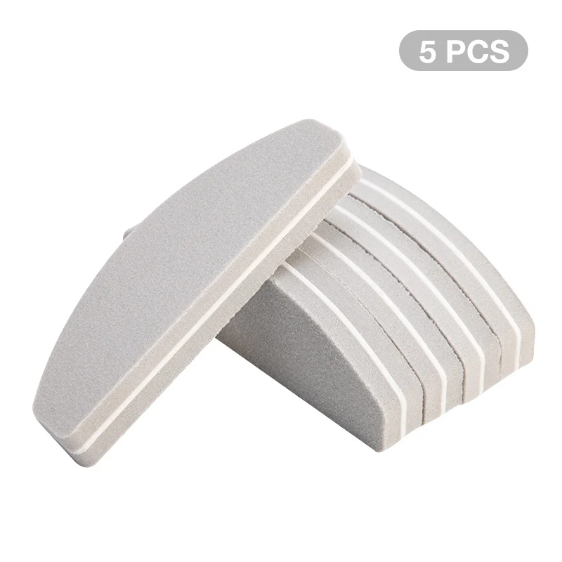 5pcs set 2 1/5/10 шт розовый Форма ногтей Полировщики для ногтей шлифовальная пилка для ногтей cо шлифовальными буферными резцами, блок для ногтей Маникюр Педикюр шлифовальный буфер полоски для ногтей, для маникюра - Цвет: 5pcs set 2