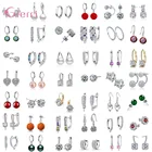 Набор ювелирных украшений в современном стиле для женщин и девушек, набор из сережек из стерлингового серебра 925 пробы, свадебные ювелирные аксессуары в одном комплекте