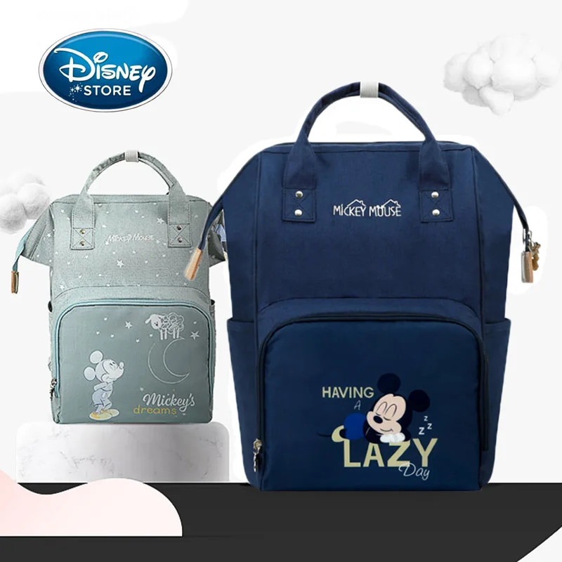 

Disney Mickey Mouse Women Backpack Diaper Bags Mummy Maternity Bag Large Capacity Baby Stroller Nappy Bag Travel Organizer Bags