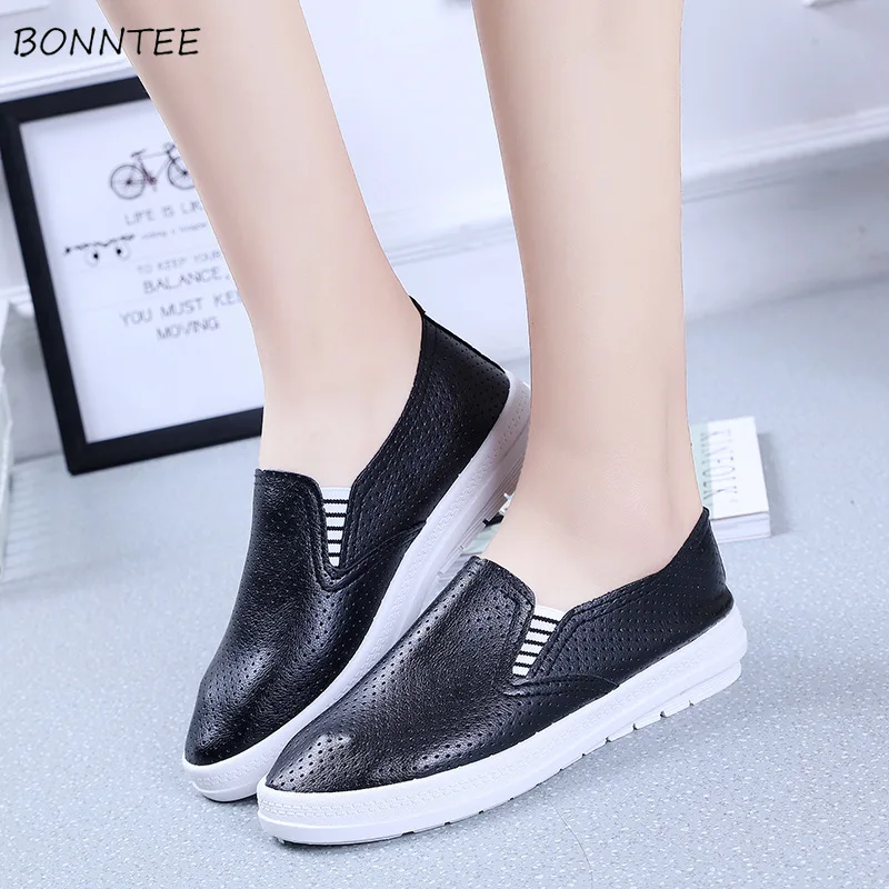 Кроссовки без шнуровки для женщин Вулканизированная подошва легкие дышащие