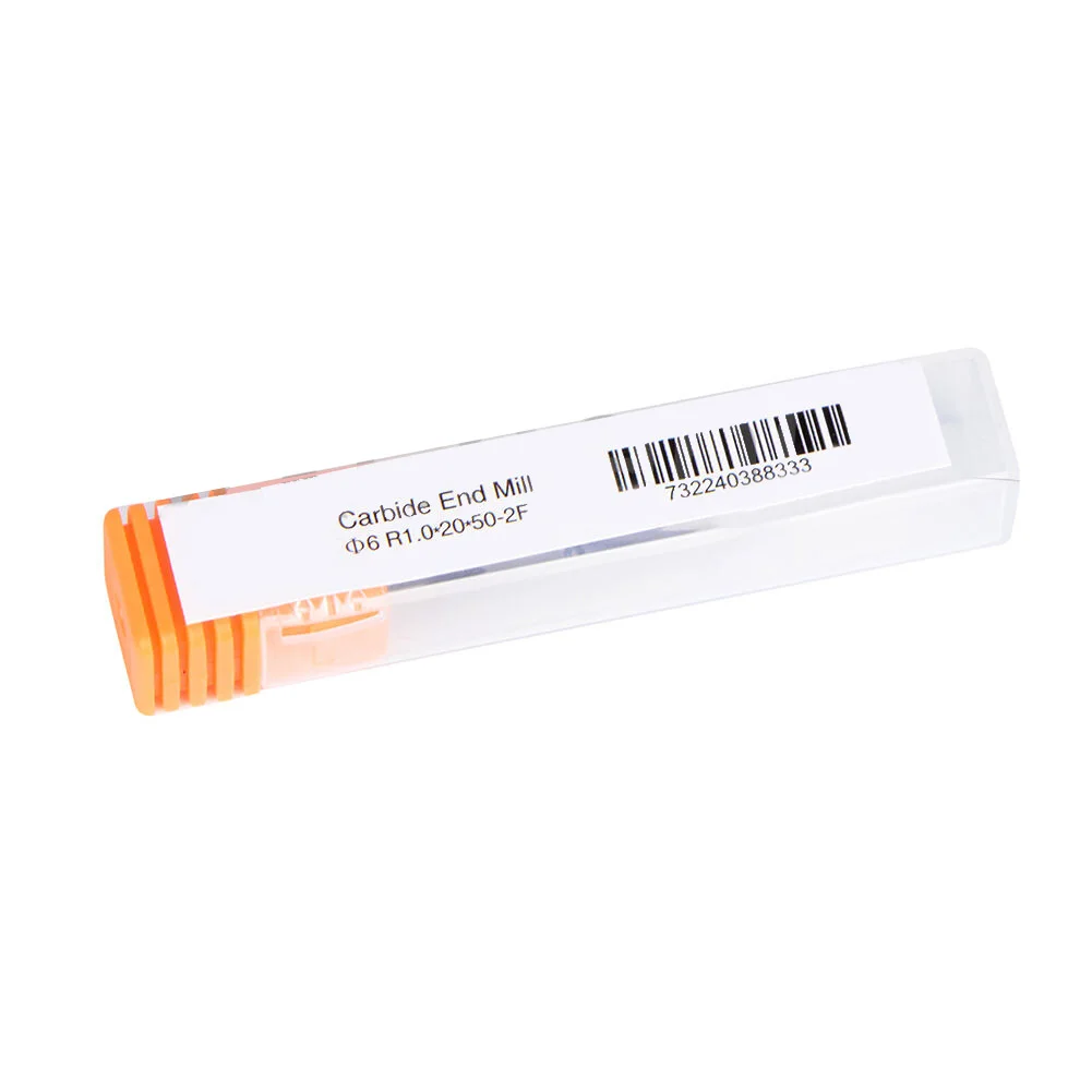 Коническая сферическая Концевая фреза из карбида HRC55 R1.0 * 20*50-D6 5 7 ° фрезерные биты