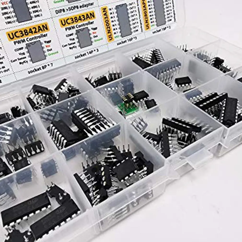 150 шт. осциллятор Opamp таймер оптрон IC Pwm чип ассортимент рабочий усилитель PC817 NE555
