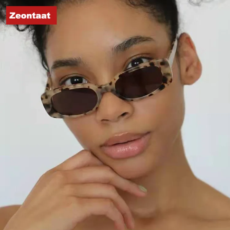

Очки солнцезащитные женские прямоугольные с леопардовым принтом, винтажные маленькие брендовые дизайнерские дорожные очки в стиле ретро, ...