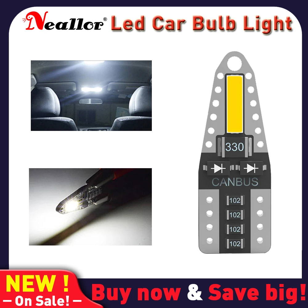 

1 шт., светодиодная лампа 5W5 T10 W5W, без ошибок, Canbus, сверхъяркая 194 168 лампа для салона автомобиля, лампа для чтения карты, купольная Лампа 6000K, бел...