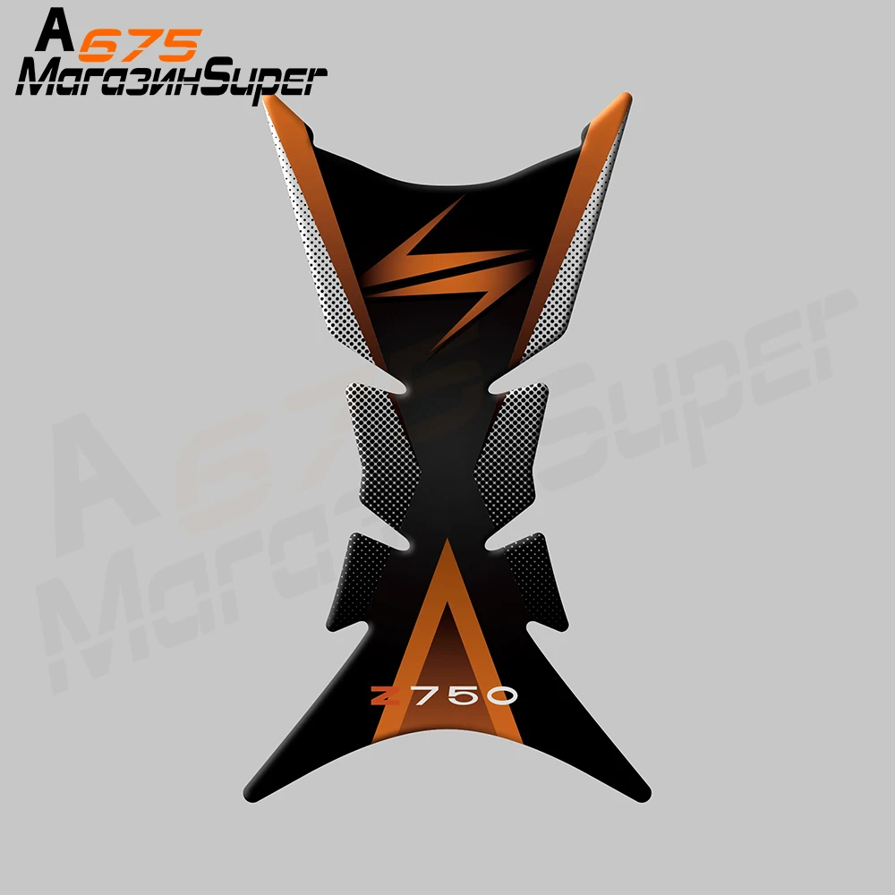 Motorcycle Sticker 3D Decal Tank Decoration Stickers Protector Reflective car sticker For Kawasaki Z750 ZR750 Z 750 2007-2012