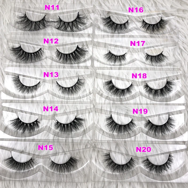Модные стильные роскошные 100% настоящие норковые полосы ресниц 3d Miami Lashes